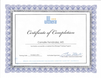 Ultherapy Certificate CMF