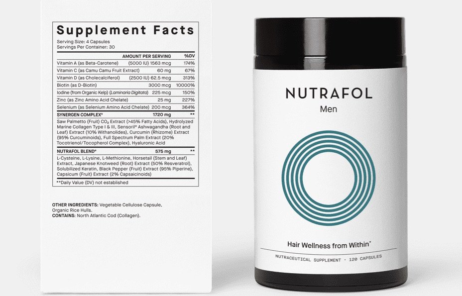 Nutrafol Men_s Label and Bottle