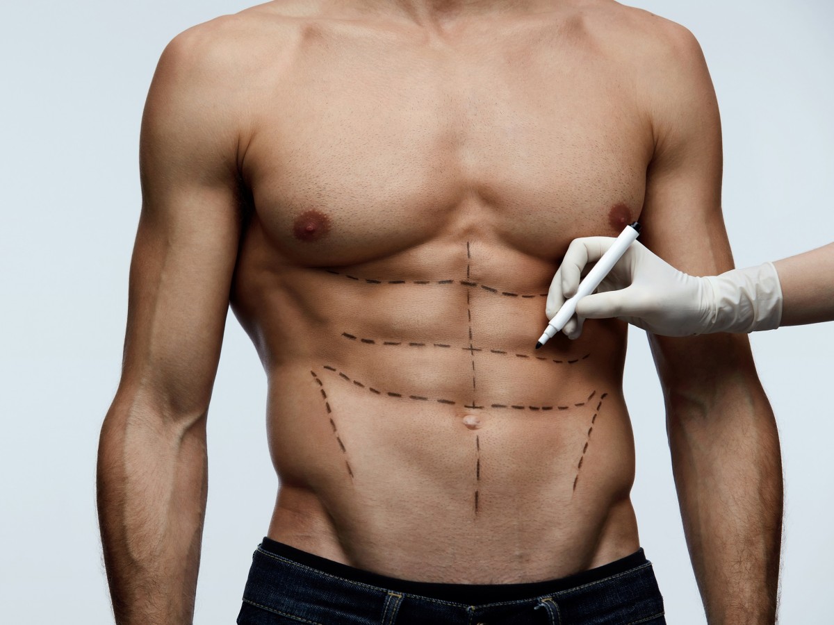 well built male body